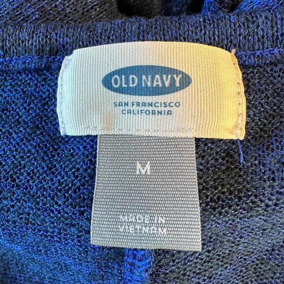 Old Navy Womens Blue Lightweight Pullover Long Sleeve Knit Top Size Medium - Picture 5 of 5